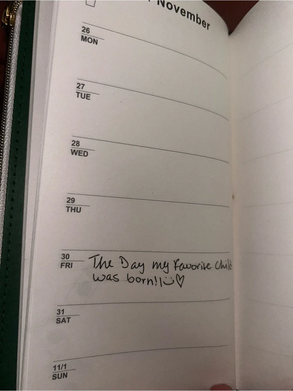 Starbucks Dark Green 2026 planner with Gold Cup Charm